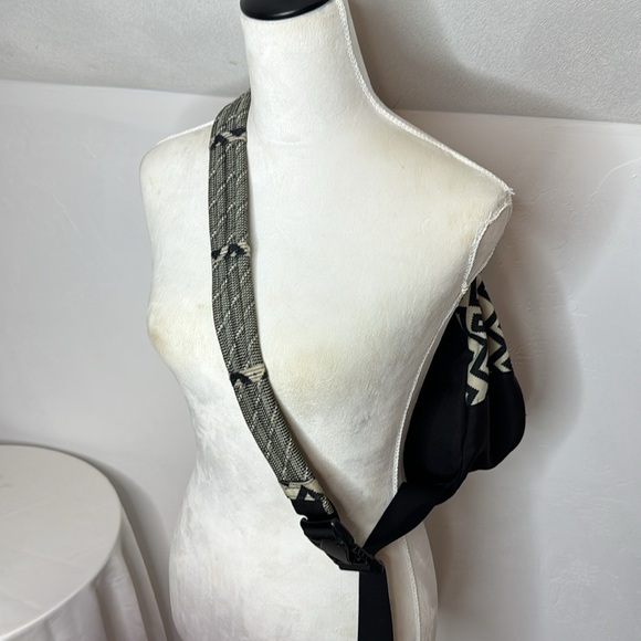 KAVU Off White Black Patterned Cord Crossbody Backpack TOT4932A main image 10